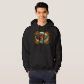Veste À Capuche Beau Volailles de Combat (Devant entier)