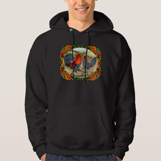 Veste À Capuche Beau Volailles de Combat (Devant)