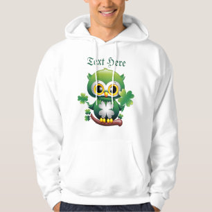 Veste À Capuche Bébé Hibou Mignon St Patrick Dessin Animé