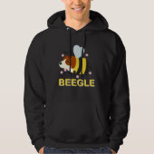 Veste À Capuche Beegle Beagle Bee Dog Pun Cute (Devant)