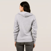 Veste à capuche Bella+Canvas pour femmes (Dos entier)