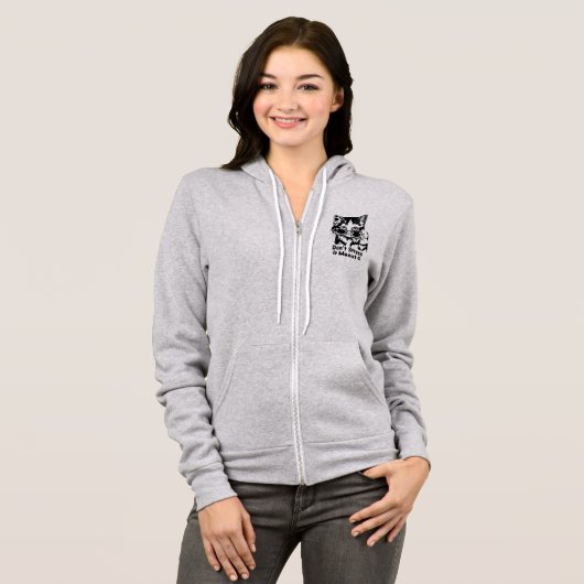 Veste à capuche Bella+Canvas pour femmes (Devant entier)