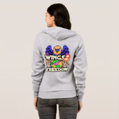Veste à capuche Bella+Canvas pour femmes (Dos entier)