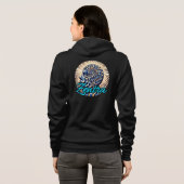 Veste à capuche Bella+Canvas pour femmes (Dos entier)
