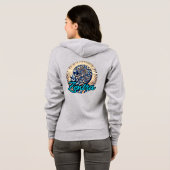 Veste à capuche Bella+Canvas pour femmes (Dos entier)