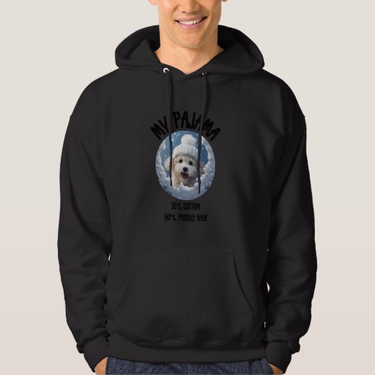 Veste À Capuche Belle canicule de Noël - Drôle conception chien po (Devant)
