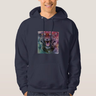 Veste À Capuche Belle croissance Tigre Bengale Tigre photo visage