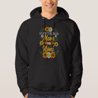 Veste À Capuche Béni D'Être Appelé Maman Et Noni Sunflowers Co