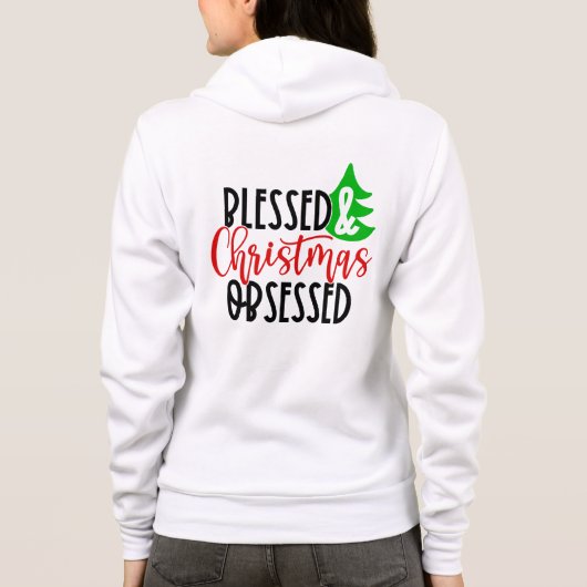 Veste À Capuche Bénie et obsédée de Noël-50100 (Dos)