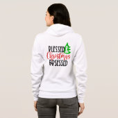 Veste À Capuche Bénie et obsédée de Noël-50100 (Dos entier)