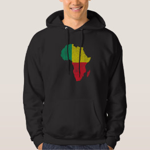 Veste À Capuche Bénin Drapeau Afrique Continent Silhouette Cadeau