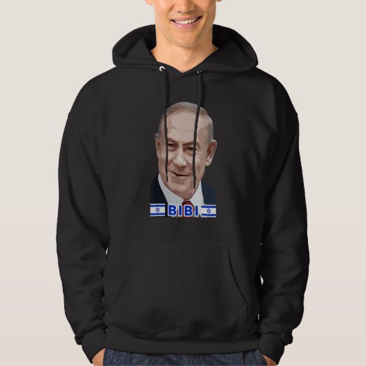 Veste À Capuche Benjamin Netanyahu Bibi Premier ministre de l'É (Devant)