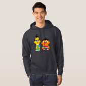 Veste À Capuche Bert et Ernie Pixel Art (Devant entier)