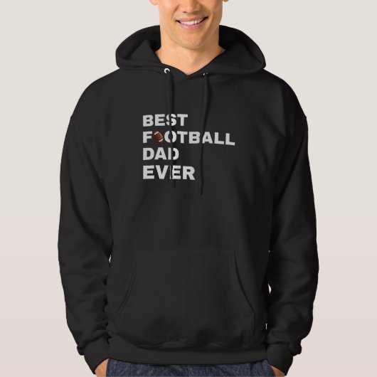 Veste À Capuche best football dad ever (Devant)