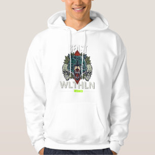Veste À Capuche Bête Alpha _ Loup Indompté Streetwear Sans Peur