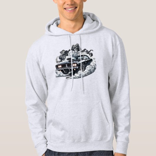 Veste À Capuche Bête de burnout Muscle Classique (Devant)