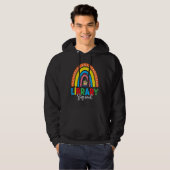 Veste À Capuche Bibliothécaire de l'équipe de la bibliothèque dévo (Devant entier)