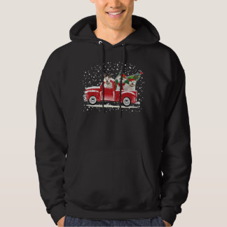 Veste À Capuche Bichon Frise Camion de Noël Ramasser Arbre Drôle D
