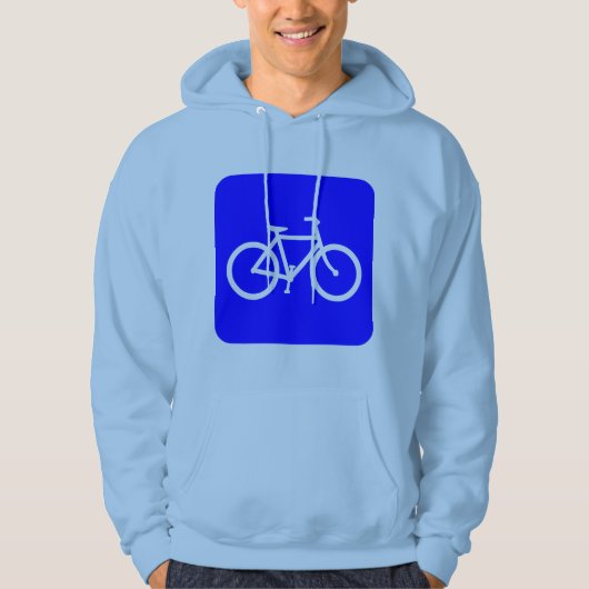 Veste À Capuche Bicyclette - Bleu (Devant)