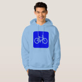 Veste À Capuche Bicyclette - Bleu (Devant entier)