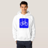 Veste À Capuche Bicyclette - Bleu (Devant entier)