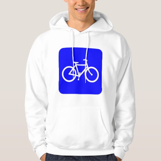 Veste À Capuche Bicyclette - Bleu (Devant)