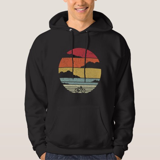 Veste À Capuche Bicyclette. Cyclisme Rétro (Devant)