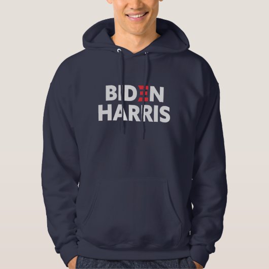 Veste À Capuche Biden / Harris Soutien électoral Marine Blue (Devant)