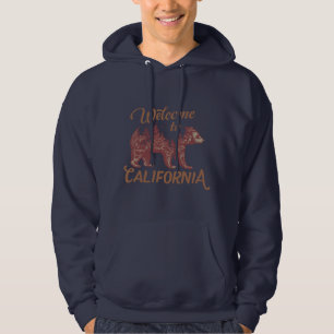Veste À Capuche Bienvenue à l'ours de Californie