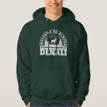 Bienvenue en Alaska. Denali - Logo blanc