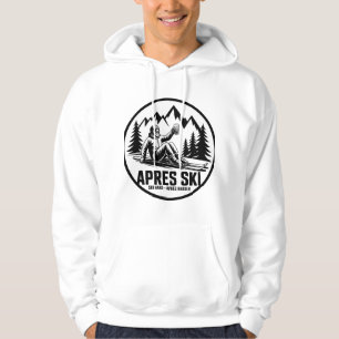 Veste À Capuche Bières Après Ski et autocollant d'hiver de skieur