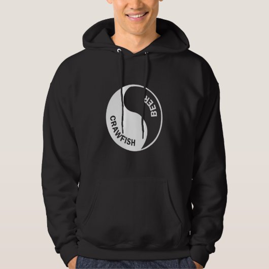 Veste À Capuche Bières Et Écrevisses Conception Graphique (Devant)
