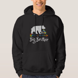 Veste À Capuche Big Brother Bear Sensibilisation sur l'autisme Fie