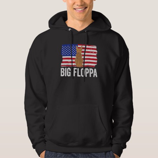 Veste À Capuche Big Floppa Caracal Cat Meme USA Flag Patriotic_1 (Devant)