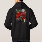 Veste À Capuche Big_Red Fire Engine, Sweatshirt à capuchon noir po (Dos)