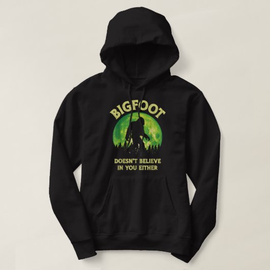 Veste À Capuche Bigfoot ne croit pas en vous soit drôle Sasqua (Design devant)
