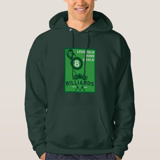 Veste À Capuche Billards de poche vintage (Devant)