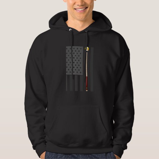 Veste À Capuche Billiard Pool Player Table États-Unis drapeau amér (Devant)