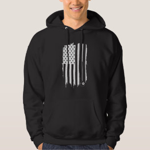 Veste À Capuche Billiards Hommes Joueur de billard Américain Patri