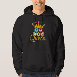 Veste À Capuche Bingo Queen Funny Lucky Game Loterie Femmes Filles