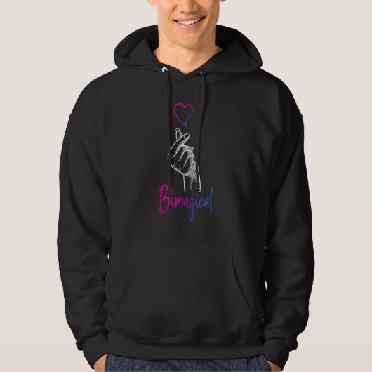 Veste À Capuche Bisexual Bi Pride Flag Pun Bimagical (Devant)