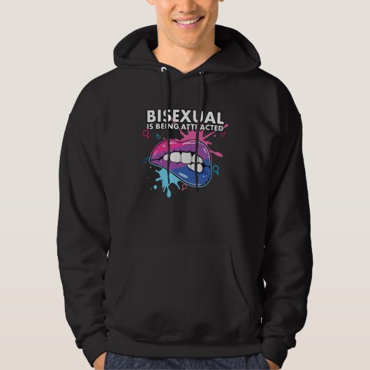 Veste À Capuche Bisexual Is Being Attracted Rainbow Pride Bisexual (Devant)