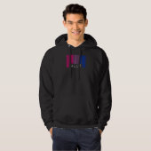 Veste À Capuche Bisexuel Barcode Pride Ally Queer esthétique Lgbtq (Devant entier)