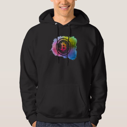 Veste À Capuche Bitcoin Art Trader Miner Hodl Token Crypto (Devant)