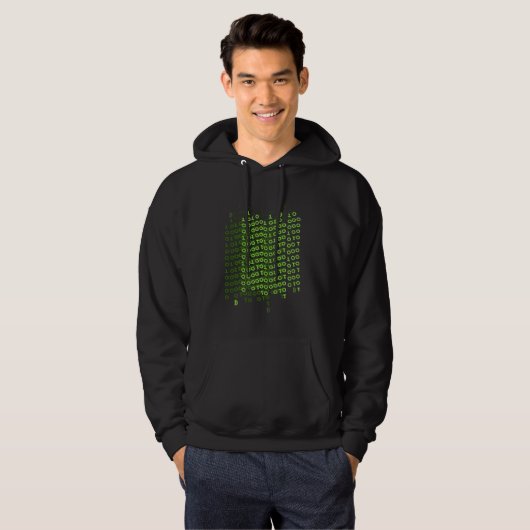 Veste À Capuche Bitcoin Data Mining Code Nyse Office (Devant entier)