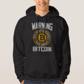 Veste À Capuche Bitcoin  Warning May Spontaneously Bitcoin BTC Cry (Devant)
