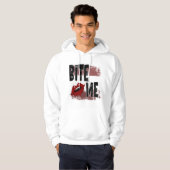 Veste À Capuche Bite me - Citation Cool - Halloween - Bat (Devant entier)