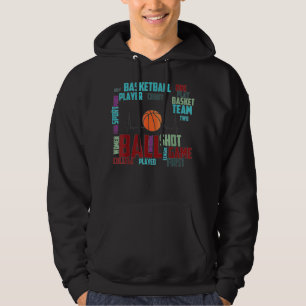 Veste À Capuche Black Basketball Stuff Coach Joueur équipe Red Hea
