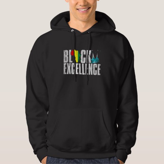 Veste À Capuche Black Excellence African American Black Power Hist (Devant)