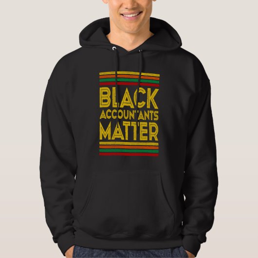 Veste À Capuche Black History Month  Black Accountants Matter (Devant)